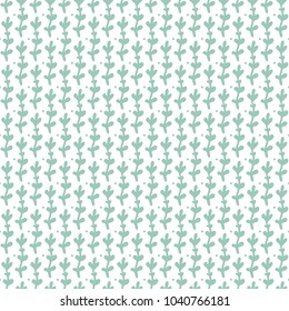Simple pastel floral pattern for cute childish textile or scrapbooking background