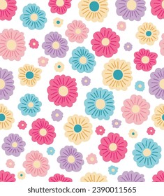 Diseño de patrones florales en pasto simple