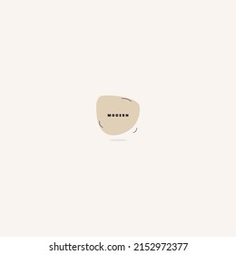 	
Simple pastel minimal badge. Vector illustration isolated on background.