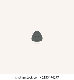 Simple pastel minimal badge. Vector illustration isolated on background.