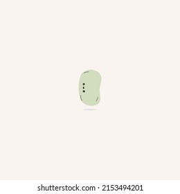 Simple pastel minimal badge. Vector illustration isolated on background.