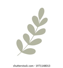 Simple pastel-colored flower in flat style vector illustration, symbol of spring, cozy home, spring Easter holidays celebration decor, clipart for cards, banner, springtime decoration