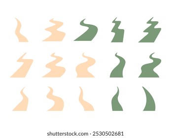 Simple Path Icon Element Set