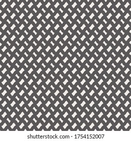 Simple pattern with alternating rectangular shapes. Textile design in white and indigo.