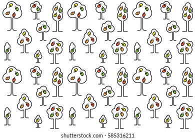 simple pattern (background) with trees 