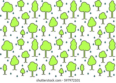 simple pattern (background) with trees 
