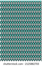simple pattern batik with turquoise and black colors suitable for textiles and decorations