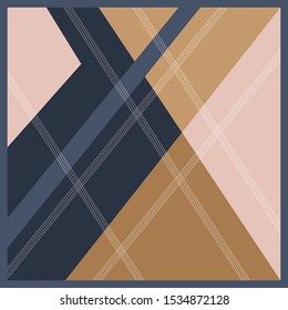 simple pattern with beautiful color combination for scarf  design