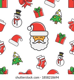 A simple pattern in the Christmas and new year