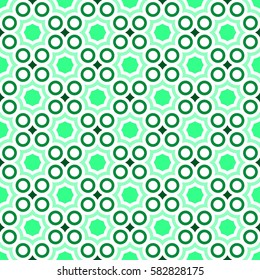 Simple pattern of circles and stars - seamless editable vector background (shapes are separated on layers for easy editing)