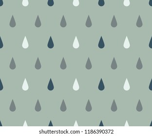 Simple pattern of colored rain drops in regular order