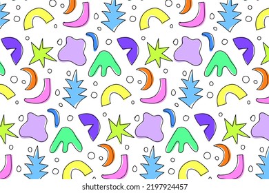 simple pattern colorful hand drawing cute 