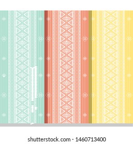 
simple pattern of colorful songket