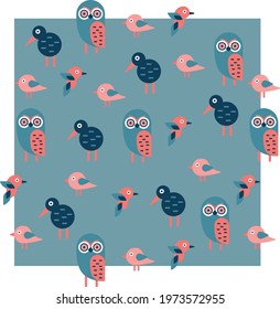Simple pattern conformed by birds