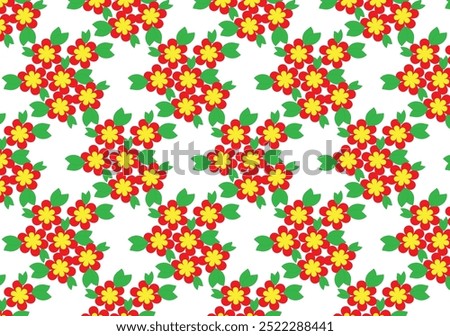 simple pattern design is beatiful flower