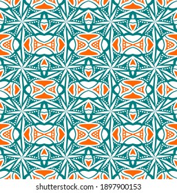 simple pattern ethnic design - floral vector
