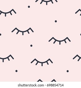 Simple pattern with eyes and dots