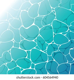 Simple pattern, foam with blue background