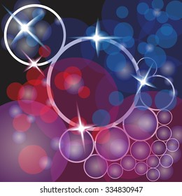   Simple pattern geometrical ornament. Abstract sky, the stars.  Vector illustration