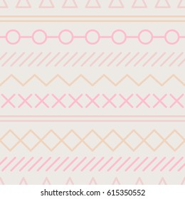 Simple pattern with geometrical shapes. Abstract texture with lines, squares, circles, cross.
Abstract pattern in Nordic style.