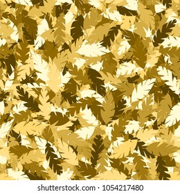 Simple pattern gold leaves. Vector illustration,eps 10.