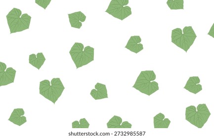 Simple pattern of green leaves on a white background. Represents growth, sustainability, or a connection to nature. Could be used metaphorically for organizational development, environmental responsibility, or a focus on organic processes within a technology context.