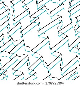 Simple pattern with hand draw lines. 