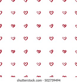 Simple pattern with hearts. 