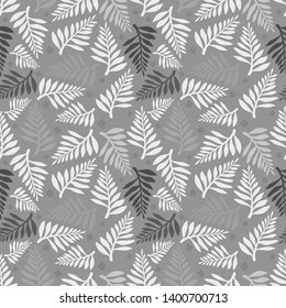 Simple pattern illustration of tropical leaves