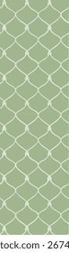 A simple pattern of interwoven lines resembling a net on a soft green background.