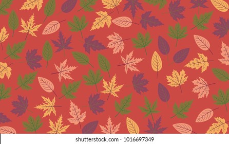 simple pattern with leaf shape element
