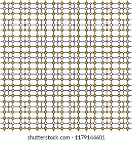 simple pattern line art circle big and small orange vector