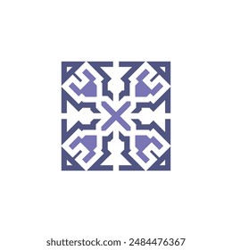 Simple pattern in modern style ornament illustration