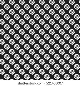 Simple pattern with monochrome geometric shapes. Useful for textile and interior design. Strict neutral style.