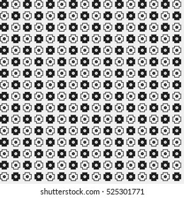 Simple pattern with monochrome geometric shapes. Useful for textile and interior design. Strict neutral style.
