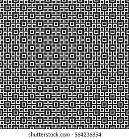 Simple pattern with monochrome geometric shapes. Useful for textile and interior design. Strict neutral style.