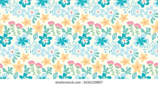 motivo padrão simples com fundo floral