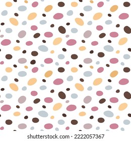 A simple pattern of ovals. Gentle shades, a good addition to a brighter decor. Vector image on a transparent background.