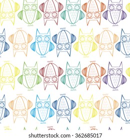 Simple pattern with owls