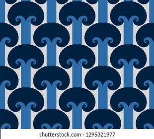 Simple pattern of perfect shapes in the form of trees 