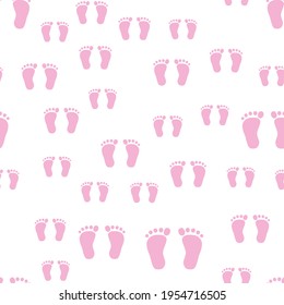 pink baby feet background