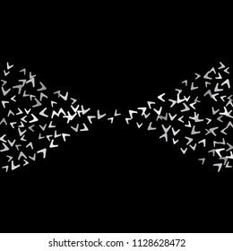 Simple Pattern for Postcard, Print, Banner or Poster. Modern Abstract Background with arrows   Vector Texture in Trendy Minimalistic Style
