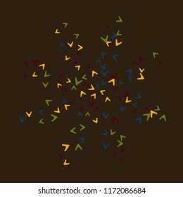 Simple Pattern for Postcard, Print, Banner or Poster. Modern Abstract Background with arrows   Vector Texture in Trendy Minimalistic Style
