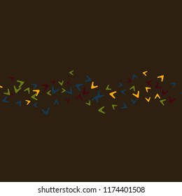 Simple Pattern for Postcard, Print, Banner or Poster. Modern Abstract Background with arrows   Vector Texture in Trendy Minimalistic Style
