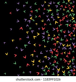 Simple Pattern for Postcard, Print, Banner or Poster. Modern Abstract Background with arrows   Vector Texture in Trendy Minimalistic Style
