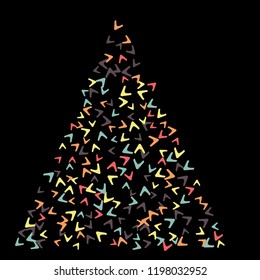 Simple Pattern for Postcard, Print, Banner or Poster. Modern Abstract Background with arrows   Vector Texture in Trendy Minimalistic Style
