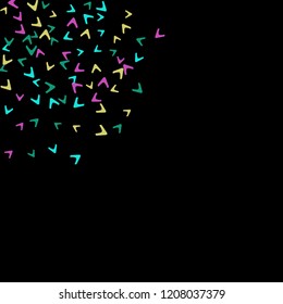 Simple Pattern for Postcard, Print, Banner or Poster. Modern Abstract Background with arrows   Vector Texture in Trendy Minimalistic Style
