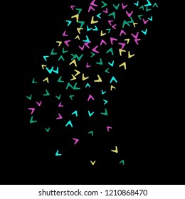 Simple Pattern for Postcard, Print, Banner or Poster. Modern Abstract Background with arrows   Vector Texture in Trendy Minimalistic Style
