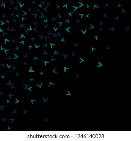 Simple Pattern for Postcard, Print, Banner or Poster. Modern Abstract Background with arrows   Vector Texture in Trendy Minimalistic Style