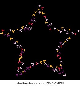 Simple Pattern for Postcard, Print, Banner or Poster. Modern Abstract Background with arrows   Vector Texture in Trendy Minimalistic Style
